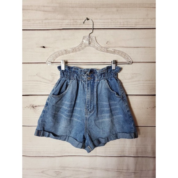 Cotton On Pants - Cotton On Paperbag Denim Jean Shorts Size 6